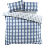 Catherine Lansfield Plava flanelska posteljina za krevet za jednu osobu 135x200 cm Gingham Check – | shoptok.hr