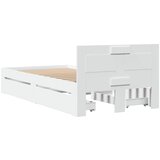  Okvir za krevet s uzglavljem bijeli 75x190 cm konstruirano drvo | shoptok.hr