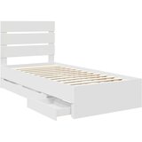  Krevetna konstrukcija Bijelo 100 x 200 cm Inženjersko Drvo | shoptok.hr