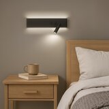  LED zidna spot svetiljka RESORT LED/10W/230V + LED/3W, crna, desna | Eponuda.com