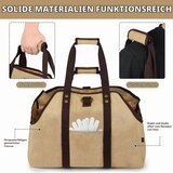 BONTHEE XXL torba za drva iz platna 58×28×45 cm | Shoptok.si