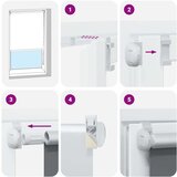 vidaXL Rolo zavjesa Blackout svijetlo siva 80x150 cm Širina tkanine | shoptok.hr