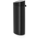 Brabantia Mat črn jeklen koš za smeti na dotik 40 l Touch Bin – | Shoptok.si