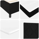 vidaXL Box spring postelja z vzmetnico črna 140x190 cm tkanina, (22050001) | Shoptok.si