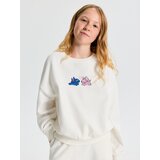 Sinsay Trenirka komplet: sweatshirt i wide leg hlače Stitch | shoptok.hr