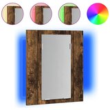  LED kupaonski ormarić s ogledalom boja hrasta 40x12x45cm drveni | Eponuda.ba