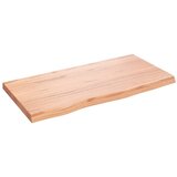  Zidna polica svjetlosmeđa 80x40x(2-4) cm obrađena hrastovina | shoptok.hr