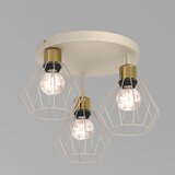  plafonsko svetlo parkla 3xE27/15W/230V bež/zlatna | Eponuda.com
