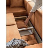 Miuform Ciglasta sklopiva kutna garnitura od samta (s lijevim kutom) Lazy Lukka – | shoptok.hr