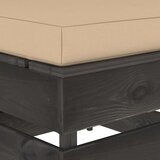  Modularna srednja sofa s jastucima od sivo impregniranog drva Siva | shoptok.hr