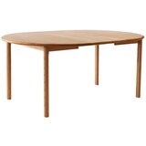 Hammel Furniture Okrugao proširiv blagovaonski stol od punog hrasta u prirodnoj boji ø 120 cm Noor – | shoptok.hr