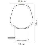 Nordlux Stona lampa CHRISTINA 1xE27/25W/230V beton/siva | Eponuda.com