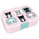 Ars Una Think Pink mačja podijeljena kutija za užinu 15,3×21,6×5,2 cm Cijene