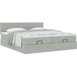 vidaXL Okvir kreveta s madracima svijetlosivi 180x200cm baršunasti | shoptok.hr