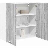 vidaXL Viseča omarica Riga Siva Sonoma 80 x 31 x 80 cm Konstruiran les | Shoptok.si