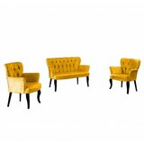 Atelier Del Sofa sofa i dve fotelje paris black wooden mustard Cene