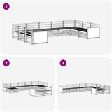  Set vanjskih sofa 9 kom. Prirodna Čvrsto drvo akacije Smeđa | shoptok.hr
