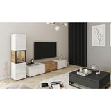 MID.YOU Dnevni Regal Berlin I, Barva Hrasta, Osvetlitev, 2-Delni | Shoptok.si
