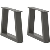  Noge za klub stolić V-oblika 2 kom antracit 30 x (30-31,3) cm čelik | shoptok.hr