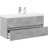  2-dijelni set kupaonskog namještaja siva boja betona drveni 100 x 38.5 x 45 cm | shoptok.hr