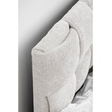 Miuform Kremno bela oblazinjena zakonska postelja z letvenim dnom 140x200 cm Eve – | Shoptok.si