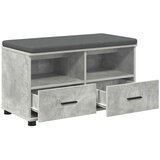  Klupa za hodnik s jastukom Betonski sivi 80 x 38 x 46 cm | shoptok.hr