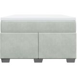 Box spring krevet s madracem svjetlosivi 120x200 cm baršunasti | shoptok.hr