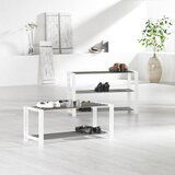 CARRYHOME REGAL ZA ČEVLJE bela, barve kroma | Shoptok.si