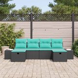  Sjedeća garnitura za vrt 6 kom. poliratan 55 x 62 x 69 cm | shoptok.hr