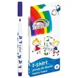Flomastri za tekstil, set 6, 1,1 - 2 mm, (21299810)