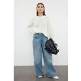 Trendyol Ecru Wide Fit Soft Textured Basic Knitwear Sweater Cijene