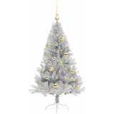  Umjetno predsvijetljeno božićno drvce Srebrno 120 cm PET | shoptok.hr