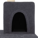  Penjalica za mačke sa stupovima za grebanje tamnosiva 123 cm | shoptok.hr
