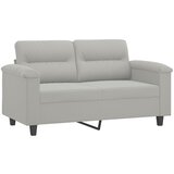  2-dijelni set sofa s jastucima svjetlosivi od mikrovlakana | shoptok.hr