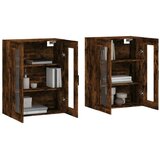  Zidni ormarići 2 kom boja dimljenog hrasta konstruirano drvo | shoptok.hr