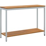 Vanjski stol s pohranom Prirodna i siva 110 x 35 x 75 cm | shoptok.hr