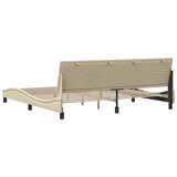  Okvir za krevet bez madraca Hanko krem 200x200 cm od tkanine | shoptok.hr