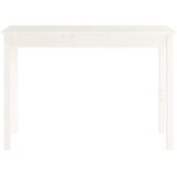  Konzolni stol bijeli 110 x 40 x 75 cm od masivne borovine | shoptok.hr