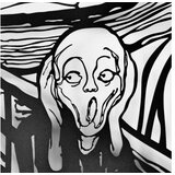 WALLXPERT dekorativni metalni zidni pribor the scream APT728 l | ePonuda.com