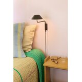 Hübsch Crna metalna LED zidna lampa s mogućnosti zatamnjivanja s utikačem ø 30 cm Cover – | shoptok.hr