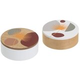 Casa Selección Škatle za shranjevanje v kompletu 2 ks s pokrovom/dekorativne ø 17x6,5 cm – | Shoptok.si