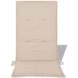  Jastuci za vrtne stolice 2 kom krem 120 x 50 x 3 cm od tkanine | shoptok.hr