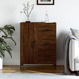  Komoda boja smeđeg hrasta 69,5x34x90 cm od konstruiranog drva | shoptok.hr
