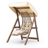 Hanah home goreme - cream cream garden single swing chair
