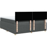 vidaXL Krevet s oprugama i madracem tamnosivi 200 x 200 cm od tkanine | shoptok.hr