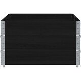  Vrtna sadilica crna 150x100 cm od masivne borovine | shoptok.hr