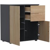 MID.YOU KOMODA, antracit, medeni hrast | Shoptok.si