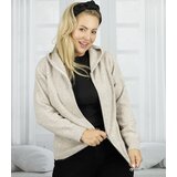 Pri Short unzipped hooded cardigan sweater with zipper NORA | shoptok.hr