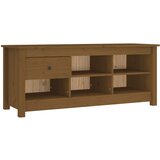 Maison Chic Omarica za obutev - Kopa za čevlje medeno rjava 110x38x45,5 cm trdna borovina, (21776502) Cene