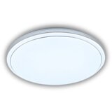 Vidik 22766 PLAFONJERA LED 36W UNUTARNJA BIJELA SREBRNI RUB S DALJINSKIM UPRAVLJAČEM | shoptok.hr